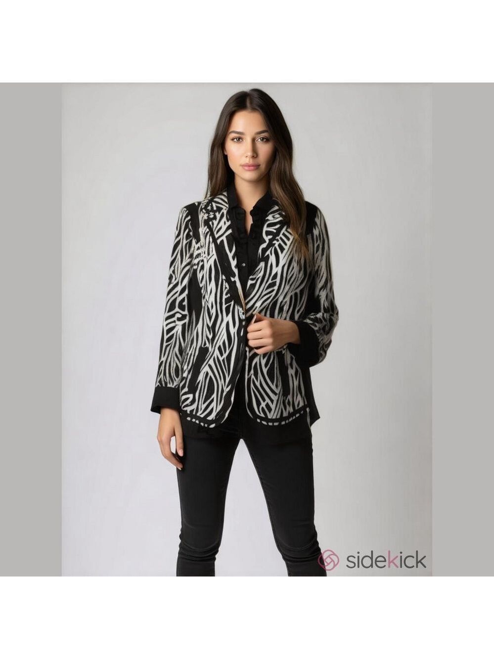 Chico's Zebra Print Blazer